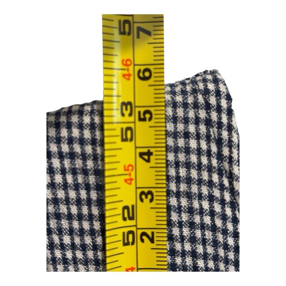 Together Dress Womens 14 Blue White Gingham Button Up Pleated Pockets Sleeveless - Picture 8 of 8